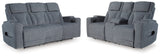 Studio Cave Power Reclining Sofa and Loveseat