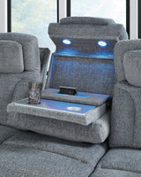 Studio Cave 2-Piece Sofa and Loveseat (Power Reclining Sofa, Power Reclining Loveseat with Console)