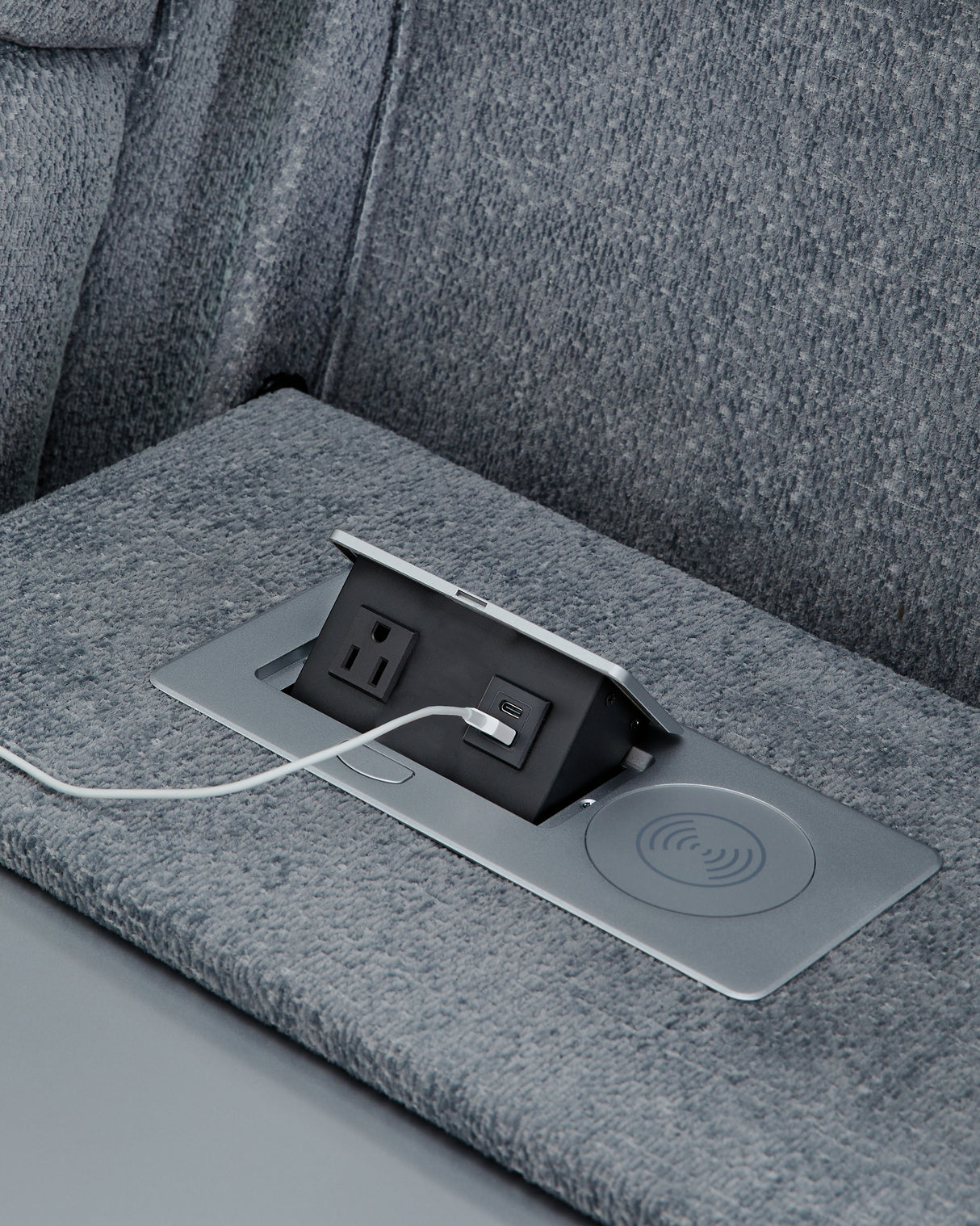 Studio Cave 2-Piece Sofa and Loveseat (Power Reclining Sofa, Power Reclining Loveseat with Console)