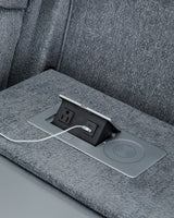 Studio Cave 2-Piece Sofa and Loveseat (Power Reclining Sofa, Power Reclining Loveseat with Console)