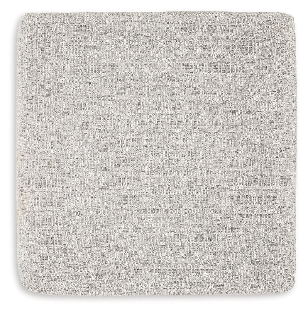 Larce Oversized Accent Ottoman (Color: Stone)