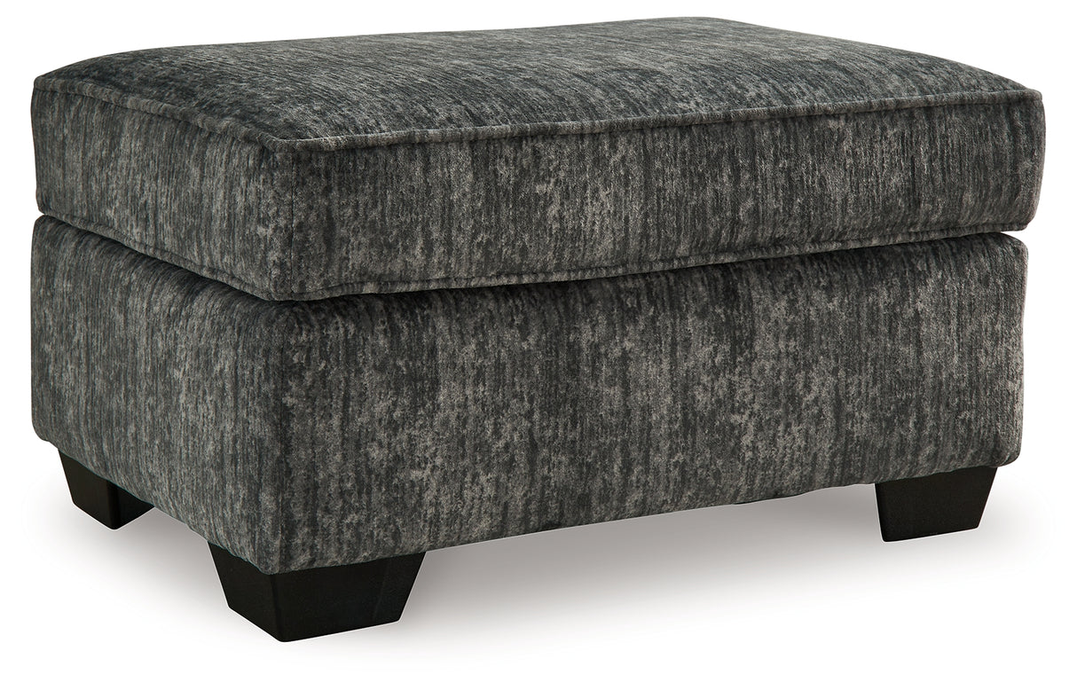 Lonoke Ottoman (Color: Gunmetal)