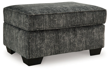 Lonoke Ottoman (Color: Gunmetal)