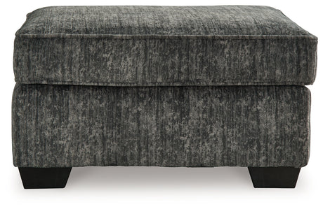 Lonoke Ottoman (Color: Gunmetal)