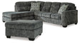 Lonoke 3-Piece Sectional with Ottoman (Left-Arm Facing Corner Chaise, Right-Arm Facing Sofa, Oversized Accent Ottoman)
