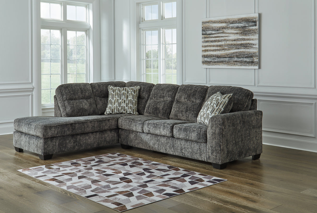 Lonoke 3-Piece Sectional with Ottoman (Left-Arm Facing Corner Chaise, Right-Arm Facing Sofa, Oversized Accent Ottoman)
