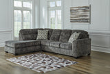 Lonoke 3-Piece Sectional with Ottoman (Left-Arm Facing Corner Chaise, Right-Arm Facing Sofa, Oversized Accent Ottoman)