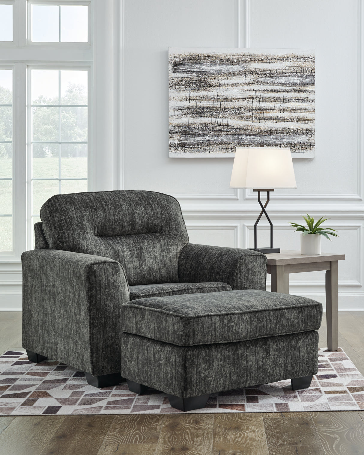 Lonoke 4-Piece Sofa, Loveseat, Chair and Ottoman (Sofa, Loveseat, Oversized Chair, Ottoman)