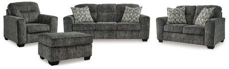 Lonoke 4-Piece Sofa, Loveseat, Chair and Ottoman (Sofa, Loveseat, Oversized Chair, Ottoman)