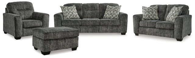 Lonoke 4-Piece Sofa, Loveseat, Chair and Ottoman (Sofa, Loveseat, Oversized Chair, Ottoman)