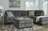Lonoke 3-Piece Sectional with Ottoman (Right-Arm Facing Corner Chaise, Left-Arm Facing Sofa, Oversized Accent Ottoman)