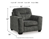 Lonoke 4-Piece Sofa, Loveseat, Chair and Ottoman (Sofa, Loveseat, Oversized Chair, Ottoman)