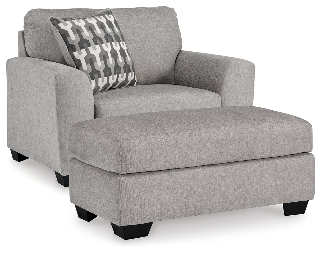 Avenal Park Oversized Chair and Ottoman