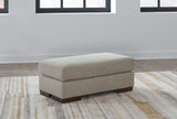 Maggie Ottoman (Color: Flax)