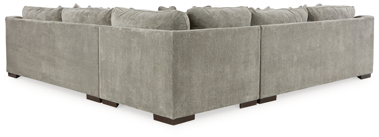Bayless 4-Piece Sectional with Ottoman (Left-Arm Facing Sofa, Right-Arm Facing Sofa, Wedge, Oversized Accent Ottoman)
