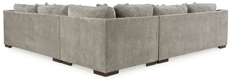 Bayless 4-Piece Sectional with Ottoman (Left-Arm Facing Sofa, Right-Arm Facing Sofa, Wedge, Oversized Accent Ottoman)