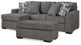 Gardiner 2-Piece Sofa Chaise with Ottoman (Sofa Chaise, Ottoman)