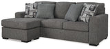 Gardiner 2-Piece Sofa Chaise with Ottoman (Sofa Chaise, Ottoman)
