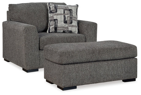 Gardiner 2-Piece Chair and Ottoman (Oversized Chair, Ottoman)