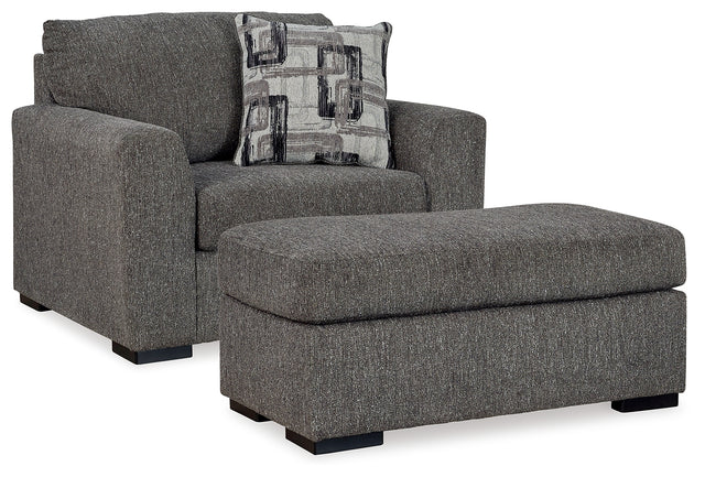 Gardiner 2-Piece Chair and Ottoman (Oversized Chair, Ottoman)