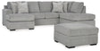 Casselbury 3-Piece Sectional with Ottoman (Left-Arm Facing Sofa Chaise, Right-Arm Facing Corner Chaise, Ottoman With Storage)