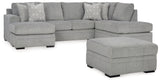 Casselbury 3-Piece Sectional with Ottoman (Left-Arm Facing Sofa Chaise, Right-Arm Facing Corner Chaise, Ottoman With Storage)