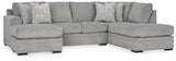 Casselbury 3-Piece Sectional with Ottoman (Left-Arm Facing Sofa Chaise, Right-Arm Facing Corner Chaise, Ottoman With Storage)