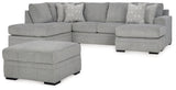 Casselbury 3-Piece Sectional with Ottoman (Right-Arm Facing Sofa Chaise, Left-Arm Facing Corner Chaise, Ottoman With Storage)