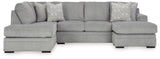Casselbury 3-Piece Sectional with Ottoman (Right-Arm Facing Sofa Chaise, Left-Arm Facing Corner Chaise, Ottoman With Storage)