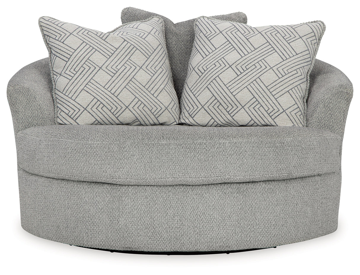 Casselbury 2-Piece Chair and Ottoman (Oversized Swivel Accent Chair, Ottoman With Storage)