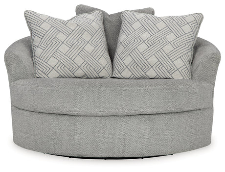 Casselbury 2-Piece Chair and Ottoman (Oversized Swivel Accent Chair, Ottoman With Storage)