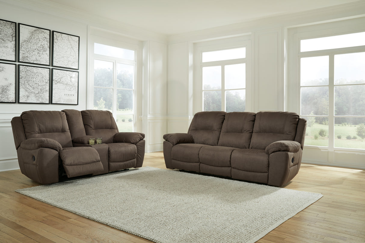 Next-Gen Gaucho 2-Piece Sofa and Loveseat (Reclining Sofa, Reclining Loveseat with Console)