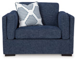 Evansley Oversized Chair (Color: Navy)