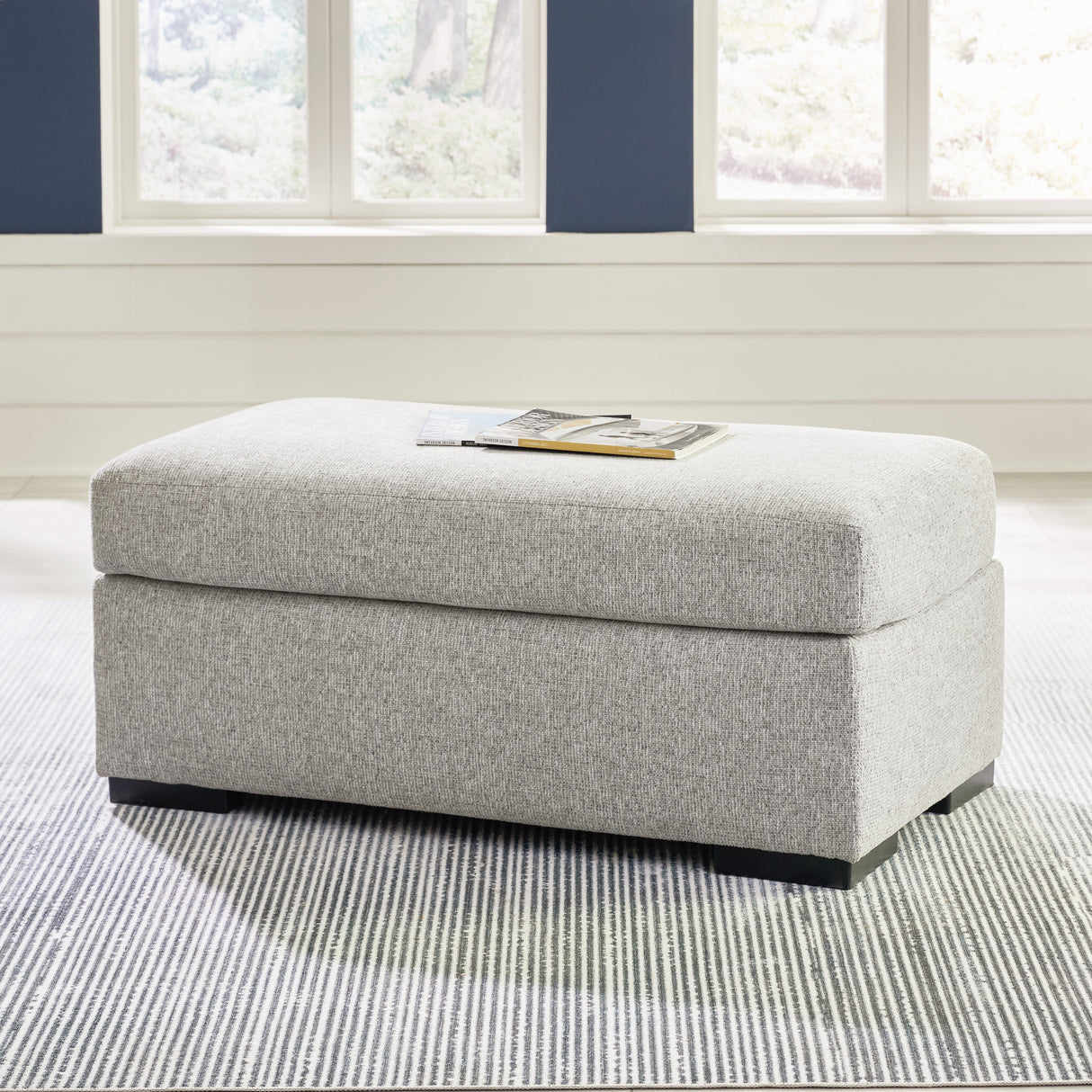 Evansley Ottoman (Color: Pewter)