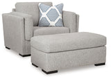 Evansley 2-Piece Chair and Ottoman (Oversized Chair, Ottoman)