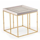 Carmela - Side Table - Shimmer Ivory