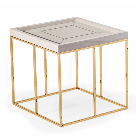 Carmela - Side Table - Shimmer Ivory