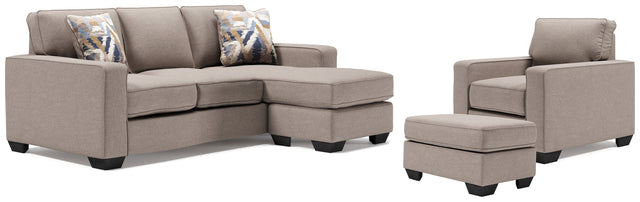 Greaves 3-Piece Sofa Chaise, Chair, and Ottoman (Sofa Chaise, Chair, Ottoman)