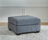 Marleton Oversized Accent Ottoman (Color: Denim)