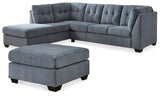 Marleton 3-Piece Sectional with Ottoman (Left-Arm Facing Corner Chaise, Right-Arm Facing Sofa, Oversized Accent Ottoman)