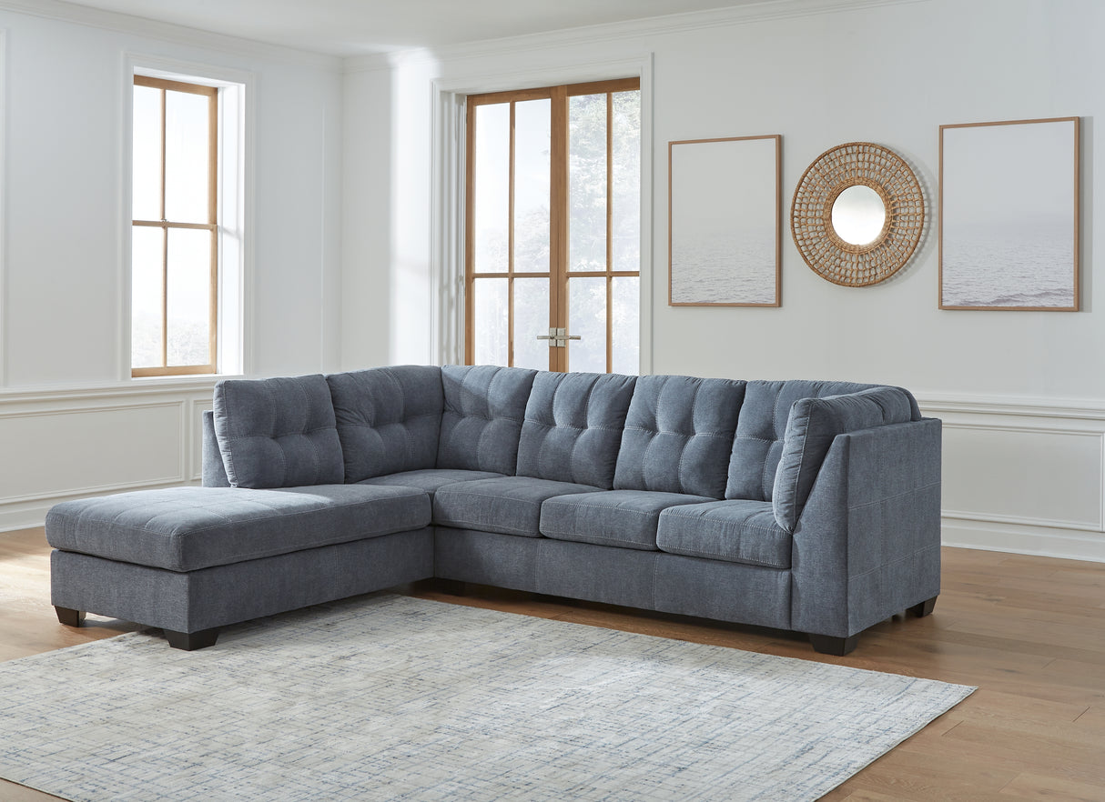 Marleton 3-Piece Sectional with Ottoman (Left-Arm Facing Corner Chaise, Right-Arm Facing Sofa, Oversized Accent Ottoman)