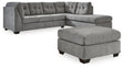 Marleton 3-Piece Sleeper Sectional with Ottoman (Right-Arm Facing Corner Chaise, Left-Arm Facing Full Sofa Sleeper, Oversized Accent Ottoman)