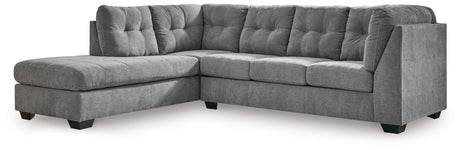 Marleton 2-Piece Sleeper Sectional with Chaise (Color: Gray, Sectional Orientation: Left Arm Facing)