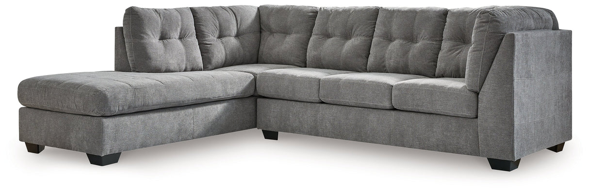 Marleton 2-Piece Sectional with Chaise (Color: Gray, Sectional Orientation: Left Arm Facing)