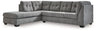 Marleton 2-Piece Sectional with Chaise (Color: Gray, Sectional Orientation: Left Arm Facing)