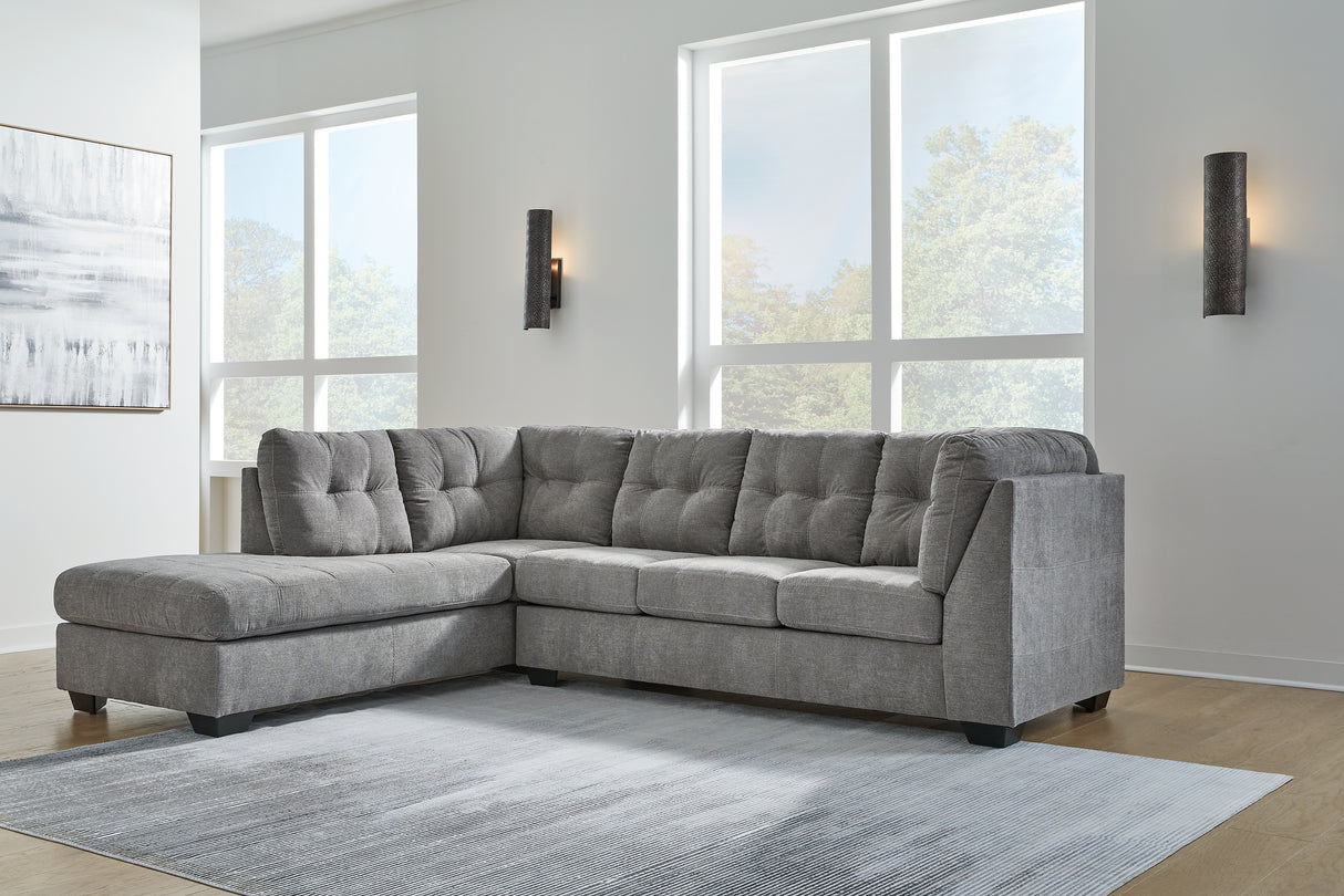 Marleton 3-Piece Sleeper Sectional with Ottoman (Left-Arm Facing Corner Chaise, Right-Arm Facing Full Sofa Sleeper, Oversized Accent Ottoman)