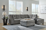Marleton 3-Piece Sectional with Ottoman (Right-Arm Facing Corner Chaise, Left-Arm Facing Sofa, Oversized Accent Ottoman)