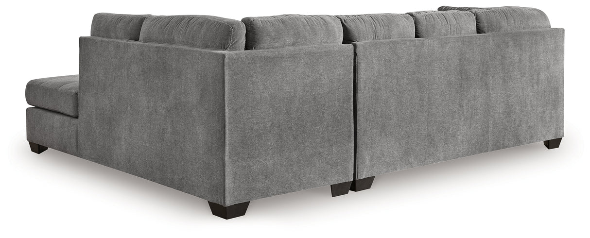 Marleton 3-Piece Sleeper Sectional with Ottoman (Right-Arm Facing Corner Chaise, Left-Arm Facing Full Sofa Sleeper, Oversized Accent Ottoman)