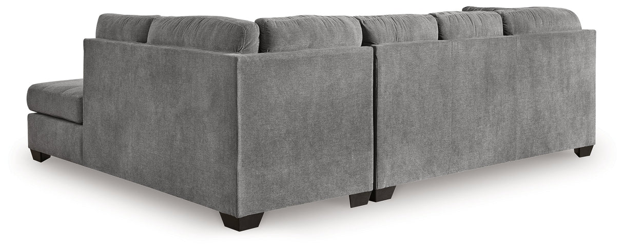 Marleton 2-Piece Sectional with Chaise (Color: Gray, Sectional Orientation: Right Arm Facing)