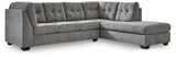 Marleton 3-Piece Sectional with Ottoman (Right-Arm Facing Corner Chaise, Left-Arm Facing Sofa, Oversized Accent Ottoman)